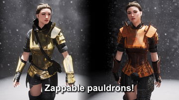 Zap pauldrons