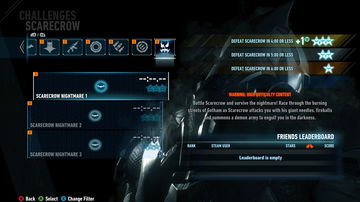 Scarecrow Nightmare Challenges